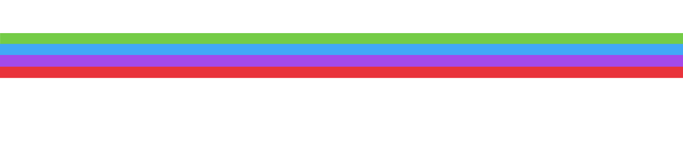 stripes of 4 colors from branding